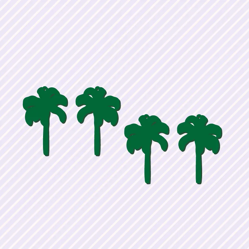© Ceylon Palm Charms - Two Pairs