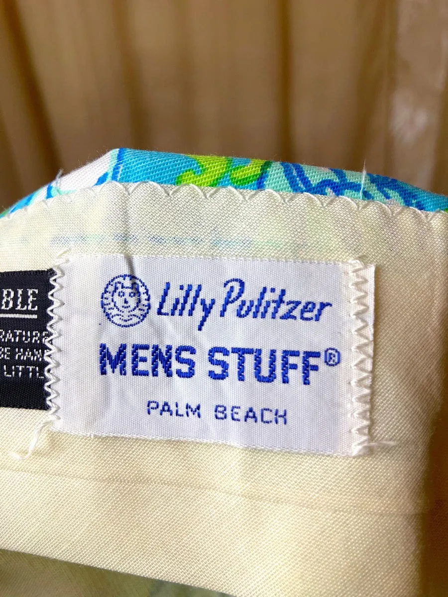 1960's Lilly Pulitzer Men's Stuff Fish Trousers