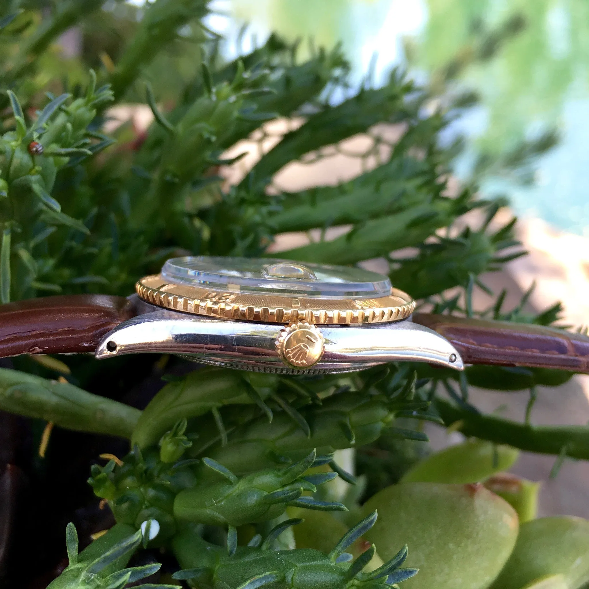 1964 Rolex Thunderbird Datejust 1625 Champagne Two Tone 14K Steel Cal. 1570 Watch