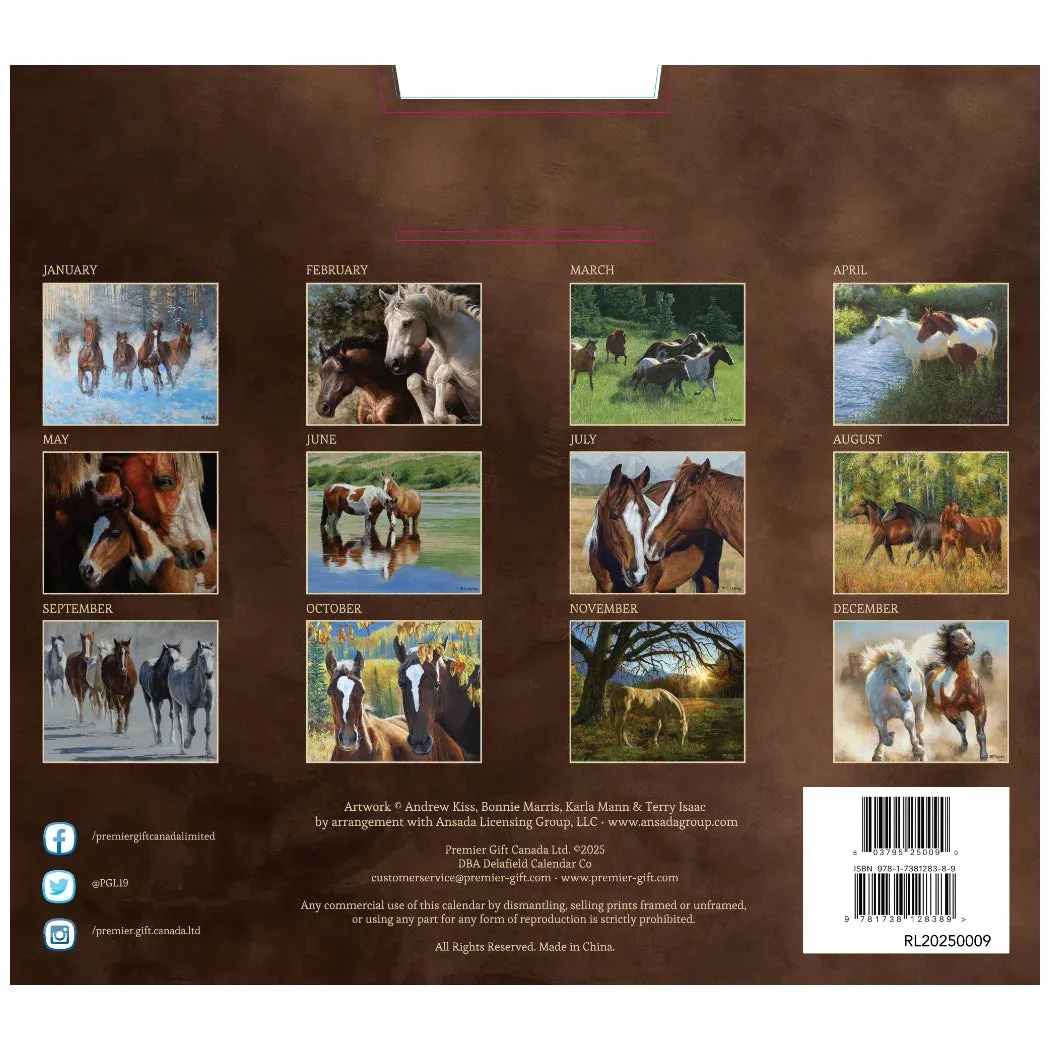 2025 Delafield Wall Calendar - Love of Horses