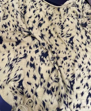 A Rare Bird Off White Animal Print Rip Shirt