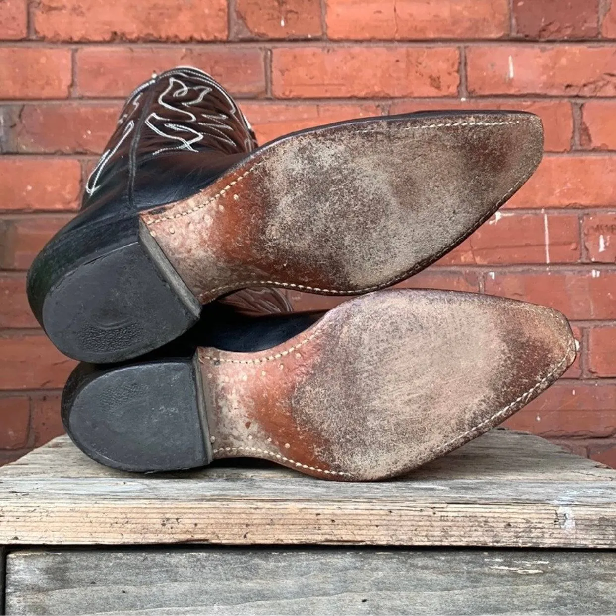 ACME Vintage 1950’s Black Cowboy Western Boots