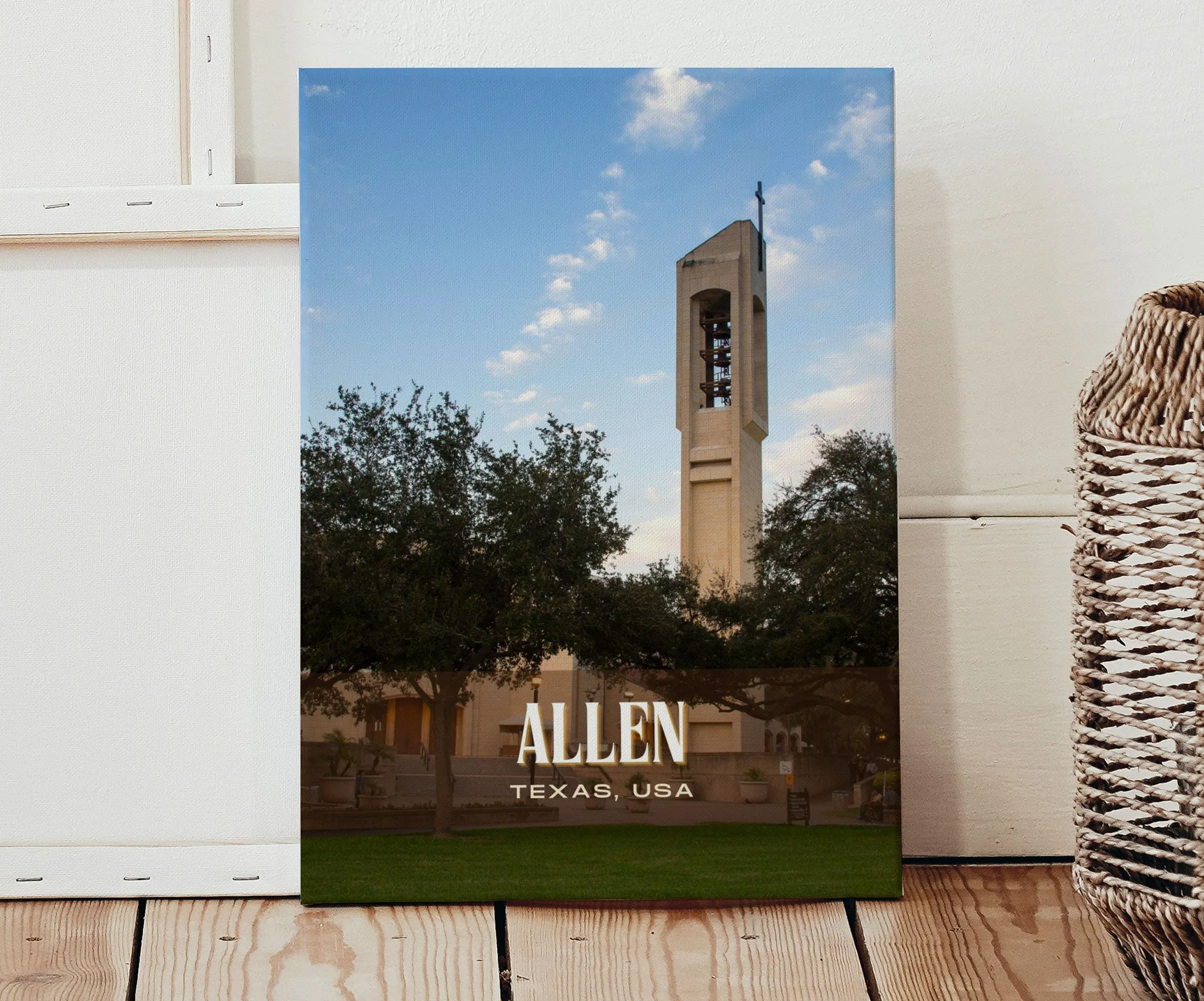 Allen Retro Wall Art, Texas, USA