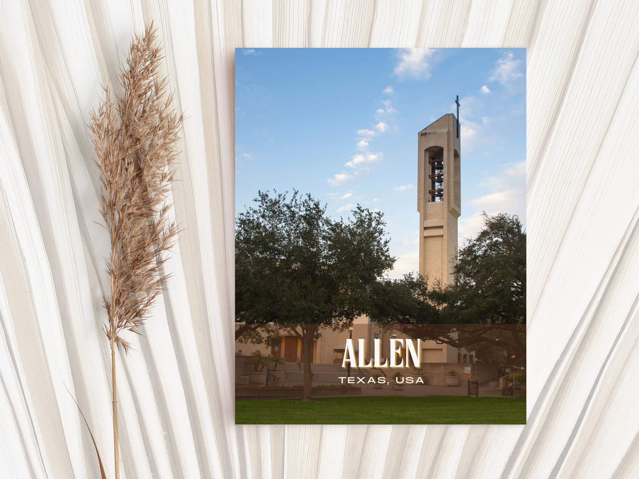 Allen Retro Wall Art, Texas, USA