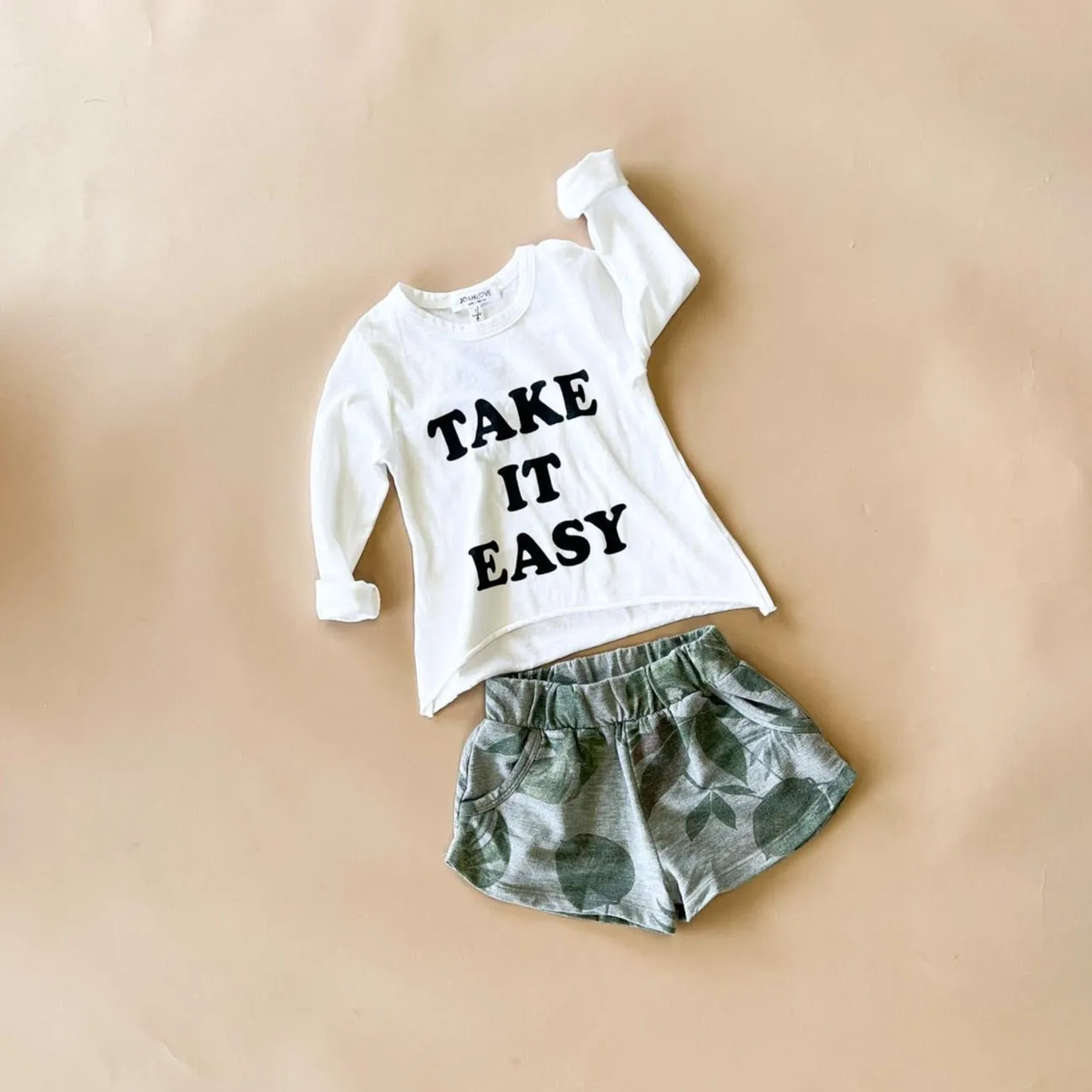 Amal-Palm shorts | Heather