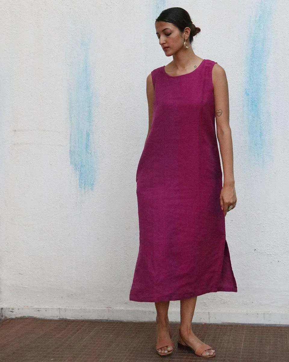 Arista Handwoven Linen Dress - Breathe