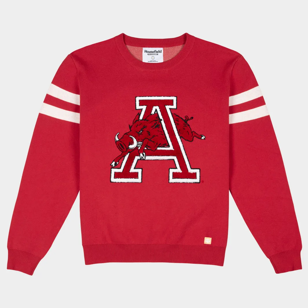 Arkansas Vintage Logo Knit Sweater