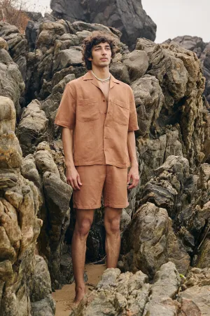 ASHER HOLIDAY SHIRT - TAN