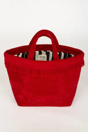 Athens Tiles Bloody Mary | Oversized Beach Bag