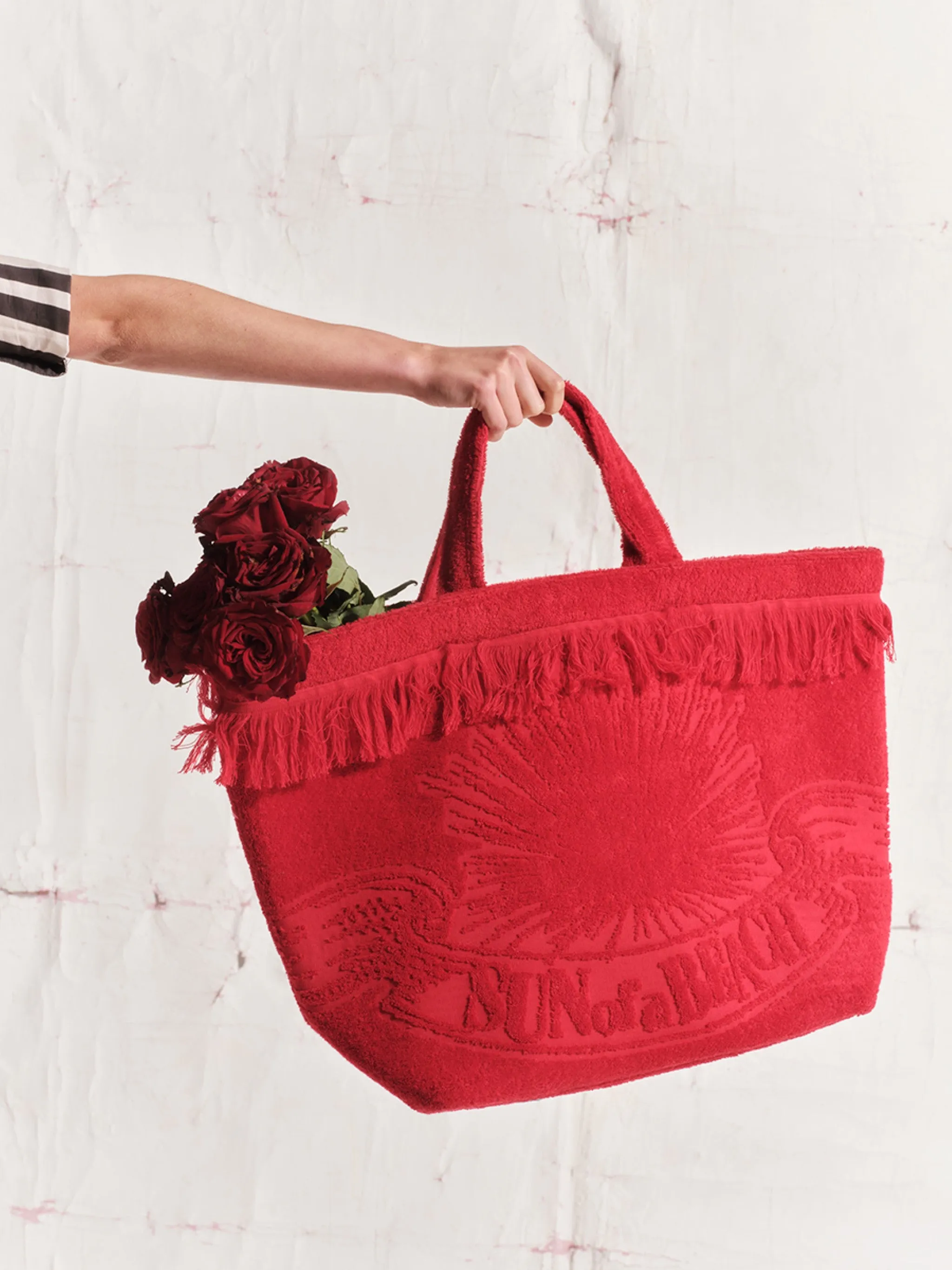 Athens Tiles Bloody Mary | Oversized Beach Bag