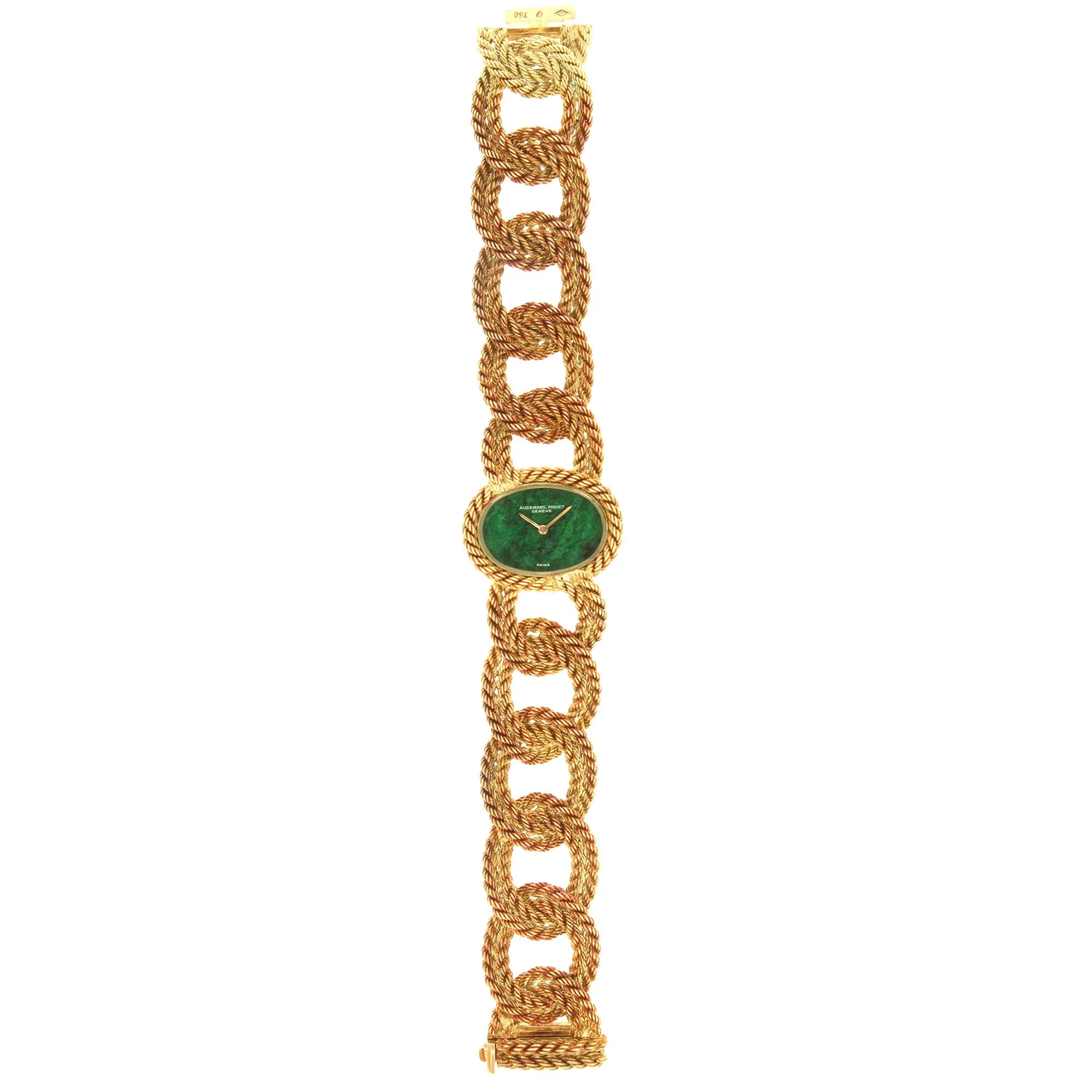 Audemars Piguet Yellow Gold Braided Bracelet Watch, 1960s
