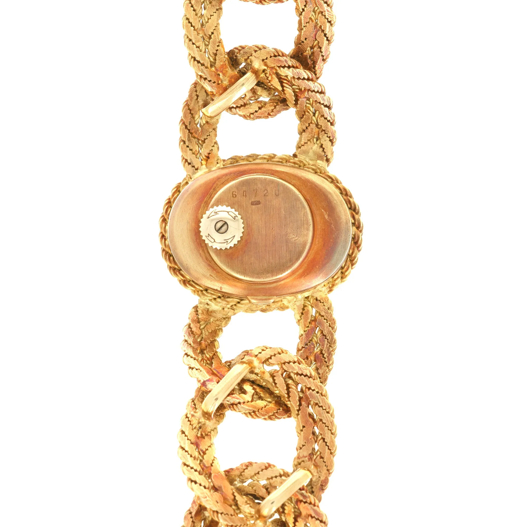 Audemars Piguet Yellow Gold Braided Bracelet Watch, 1960s