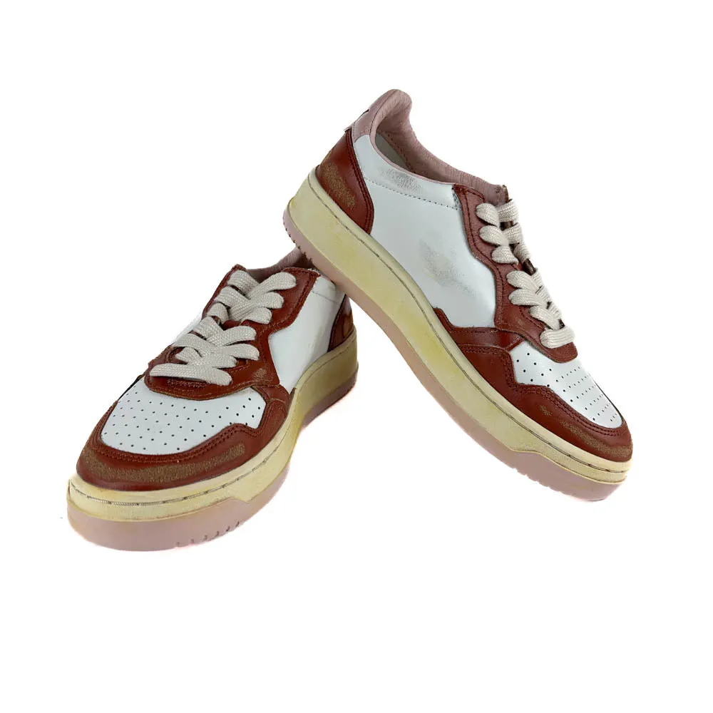 Autry - Super Vintage Low AVLW CL01 (White/Brown/Pink)