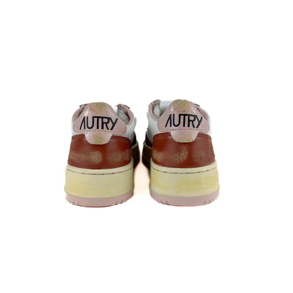Autry - Super Vintage Low AVLW CL01 (White/Brown/Pink)