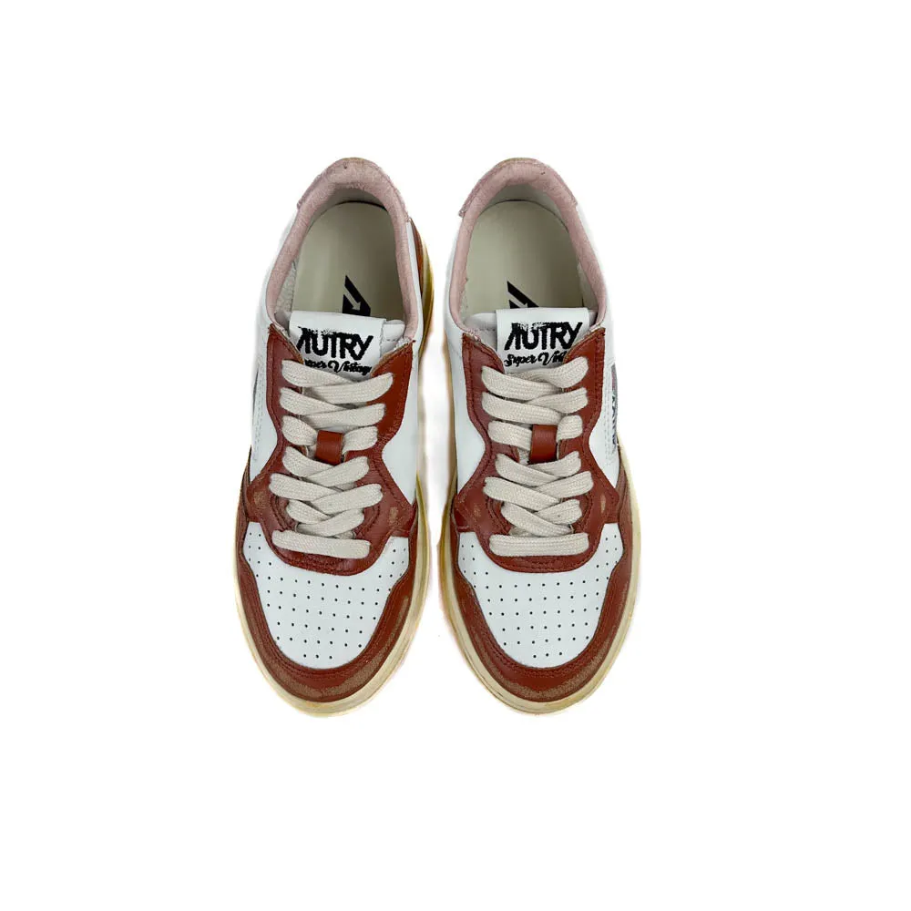 Autry - Super Vintage Low AVLW CL01 (White/Brown/Pink)