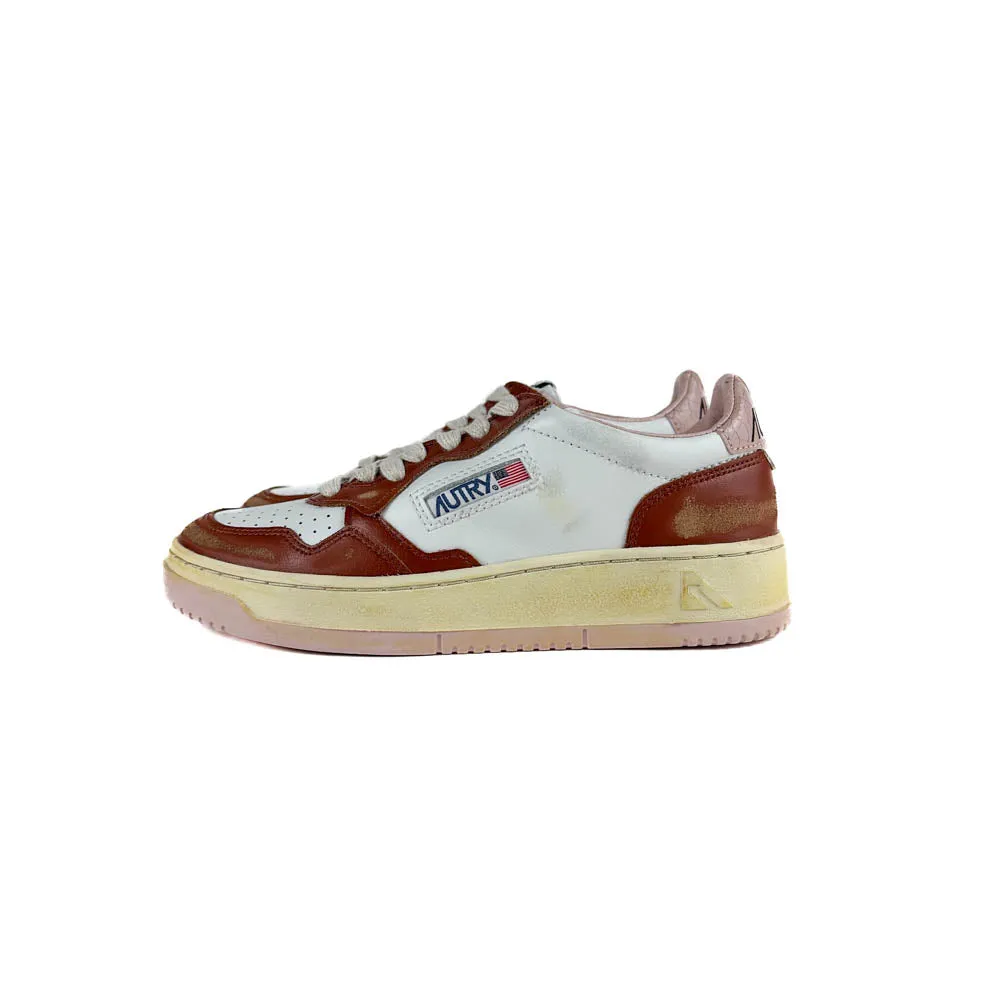 Autry - Super Vintage Low AVLW CL01 (White/Brown/Pink)