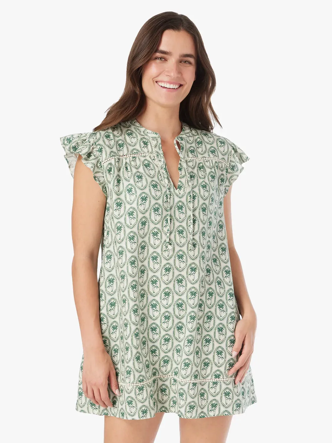 Avalon Dress | Palm Tiles