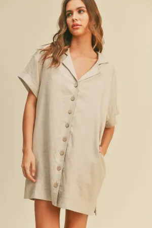 Lightweight Men's Linen Blend Dress Shirts
