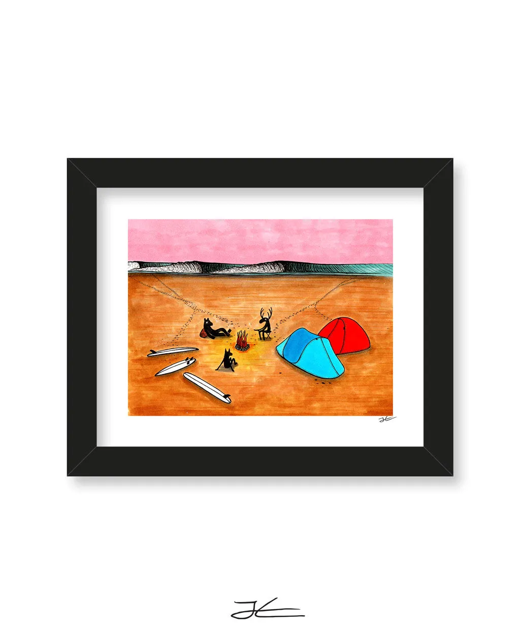 Beach Camping - Print/ Framed Print