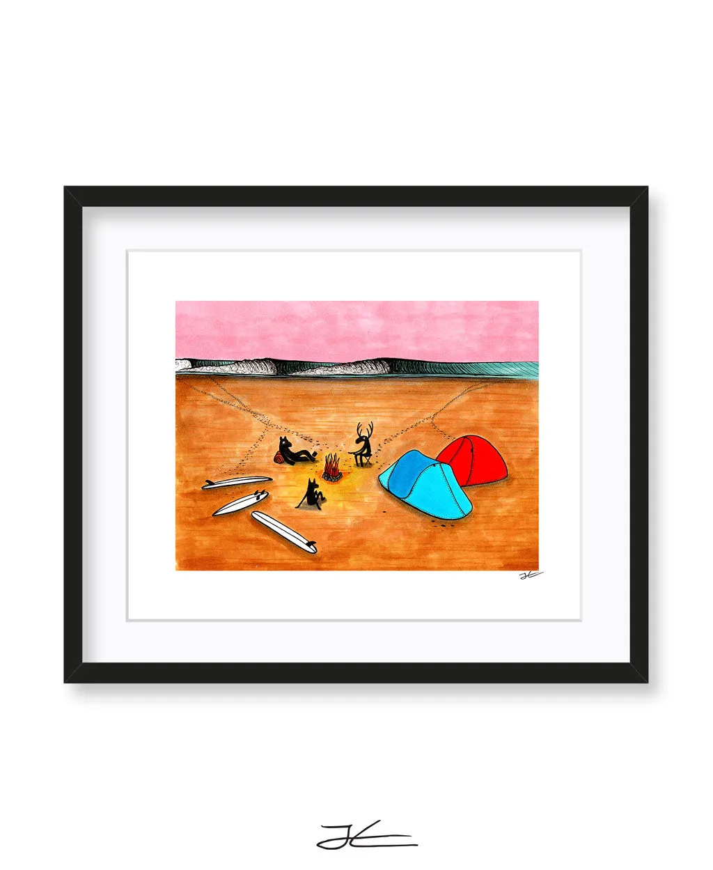 Beach Camping - Print/ Framed Print