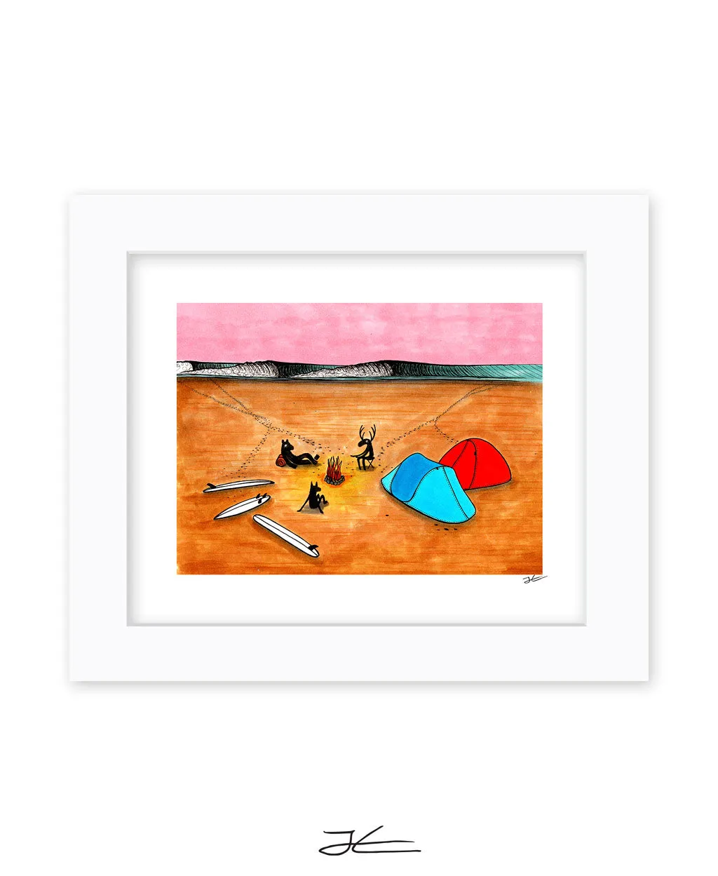 Beach Camping - Print/ Framed Print