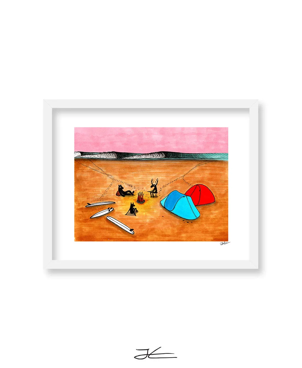 Beach Camping - Print/ Framed Print