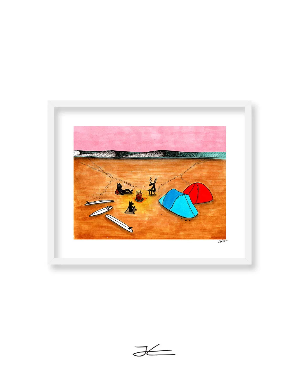 Beach Camping - Print/ Framed Print