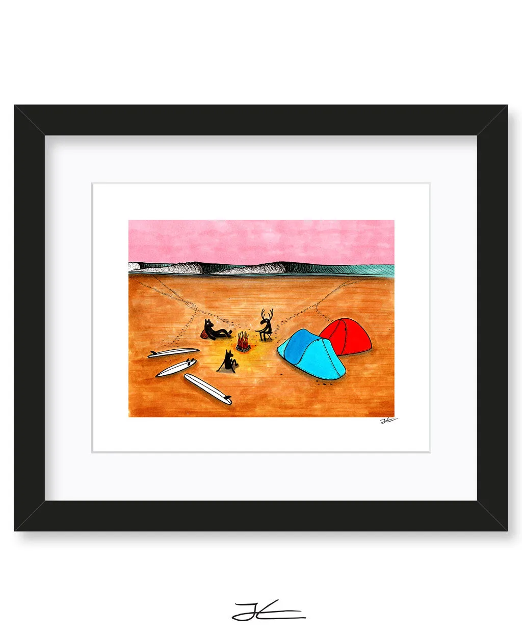 Beach Camping - Print/ Framed Print