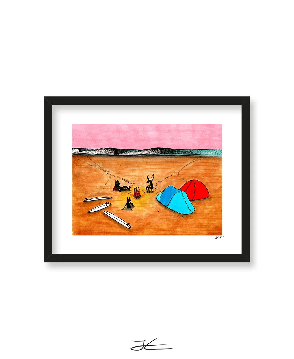 Beach Camping - Print/ Framed Print