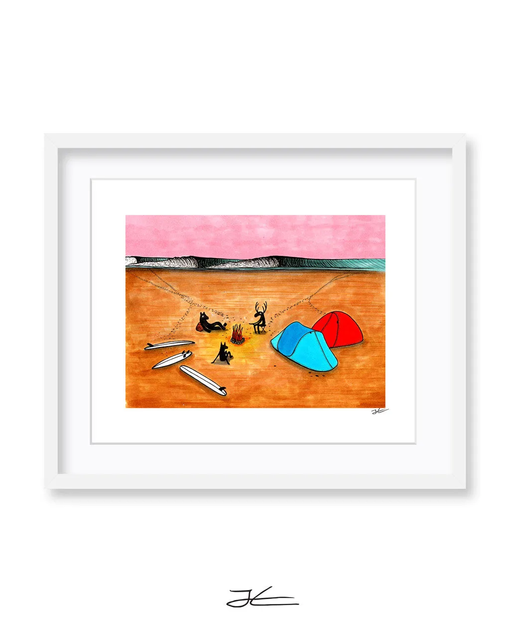 Beach Camping - Print/ Framed Print