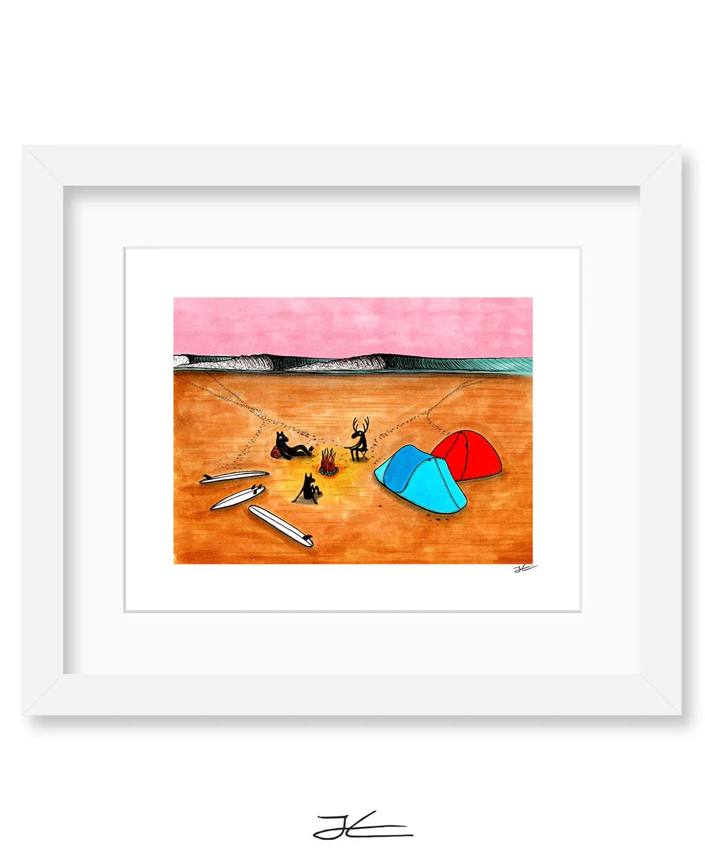 Beach Camping - Print/ Framed Print