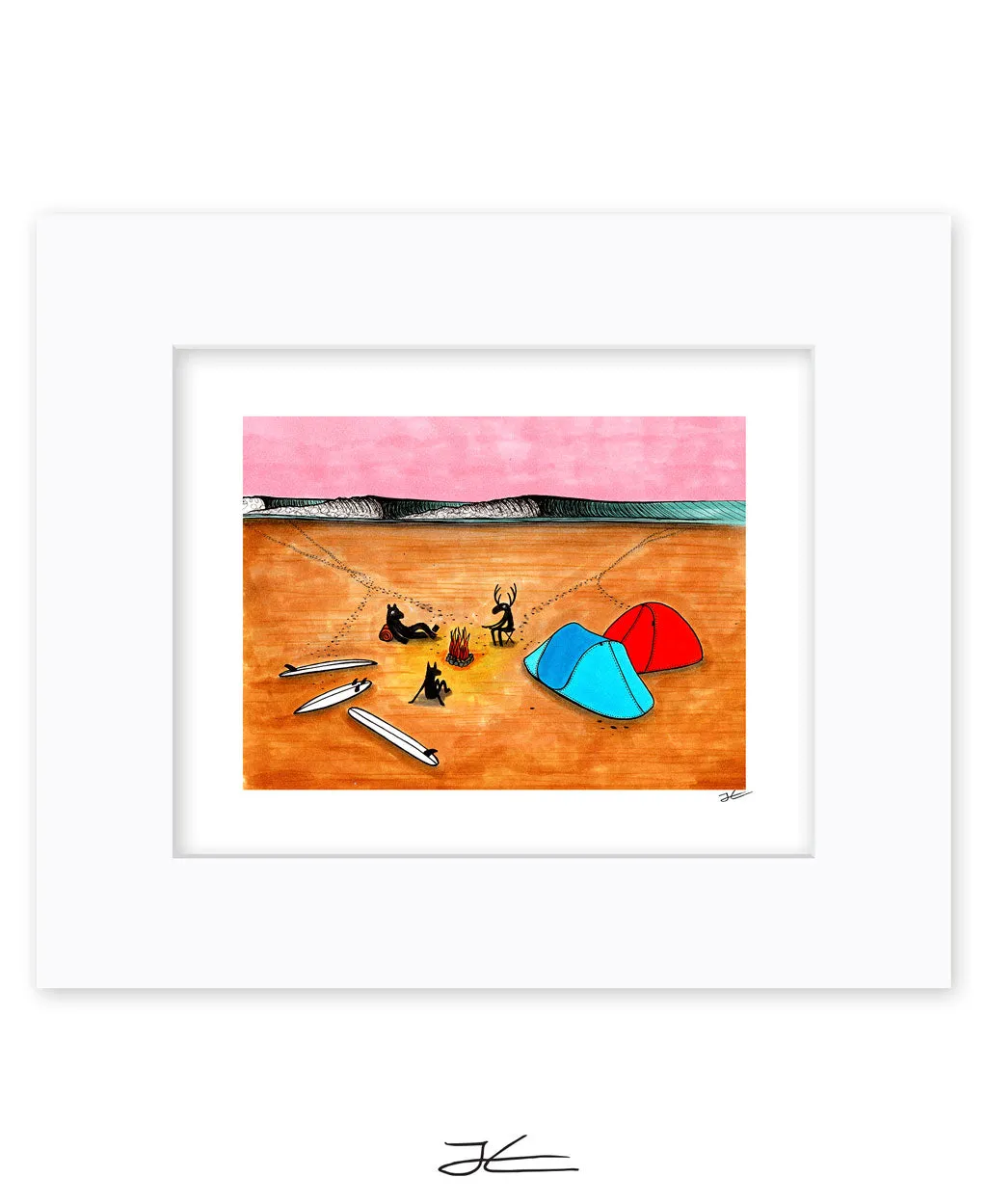 Beach Camping - Print/ Framed Print