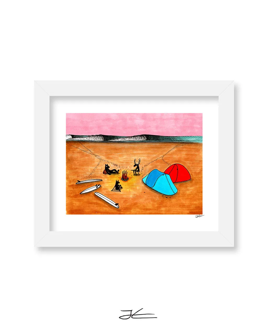 Beach Camping - Print/ Framed Print