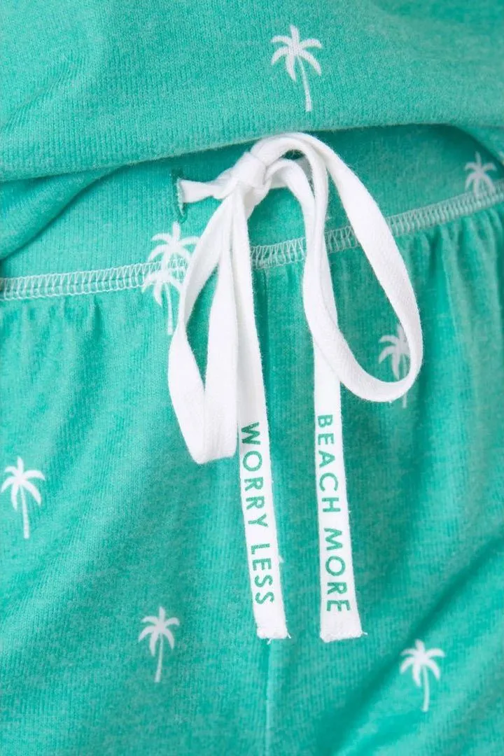 Beach More Worry Less - Shorts - Green