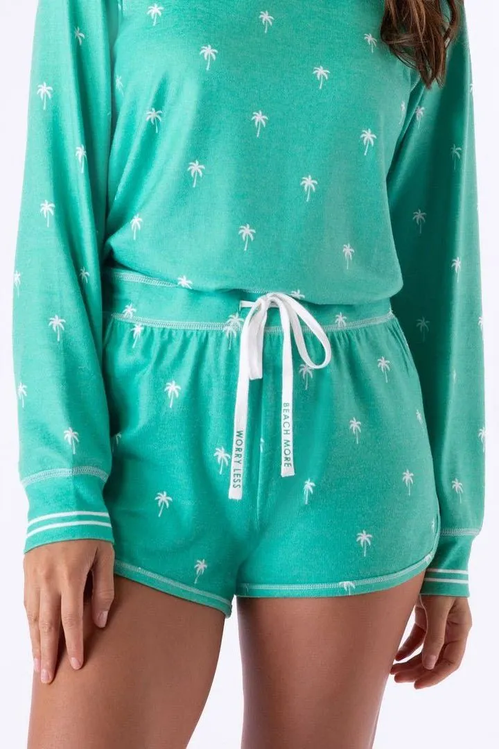 Beach More Worry Less - Shorts - Green