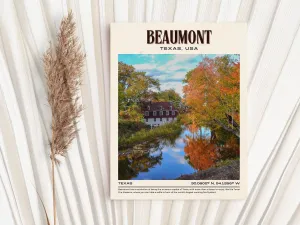 Beaumont Vintage Wall Art, Texas, USA