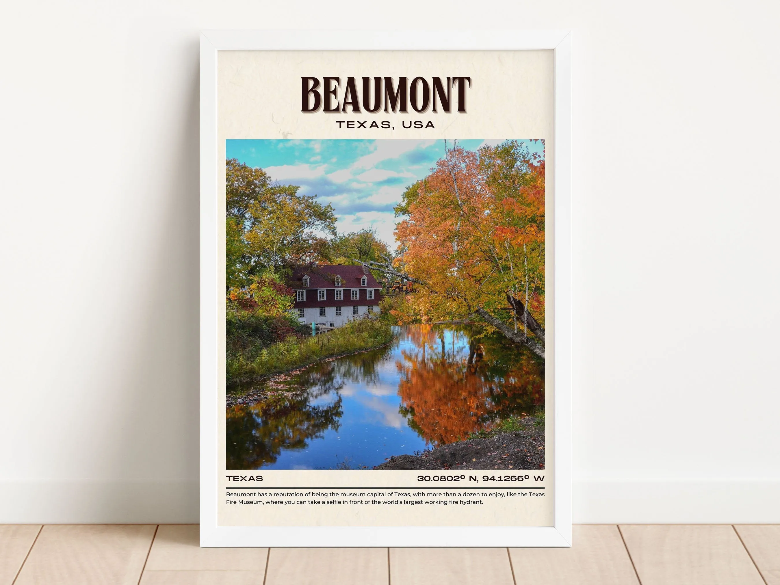 Beaumont Vintage Wall Art, Texas, USA