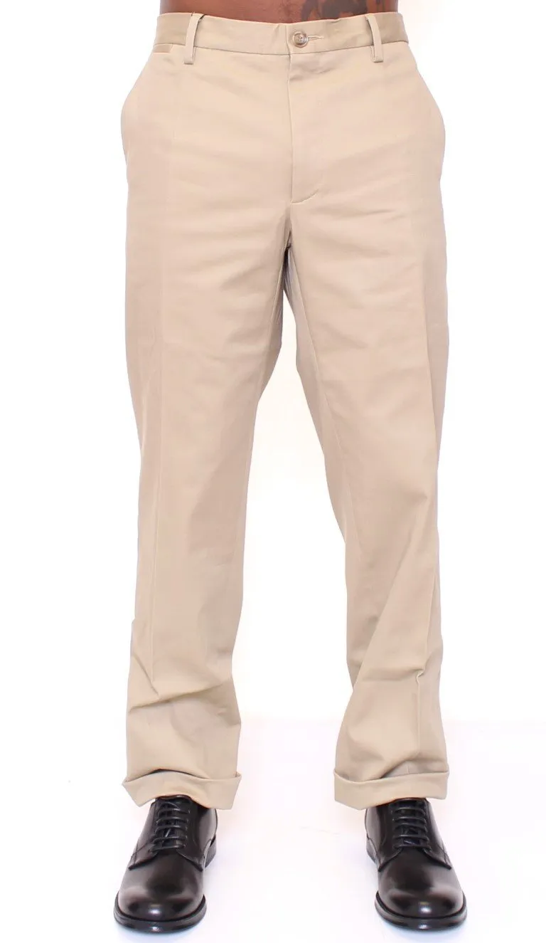 Beige GEORGE Pleated Logo Dress Pants