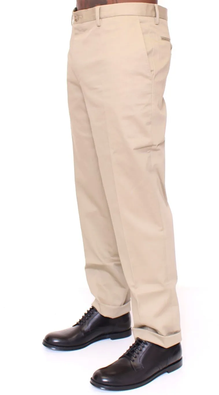Beige GEORGE Pleated Logo Dress Pants