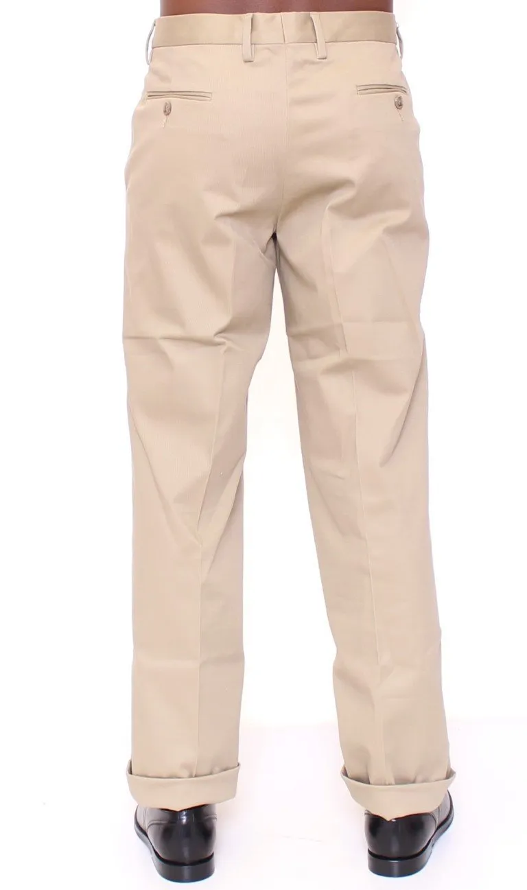 Beige GEORGE Pleated Logo Dress Pants