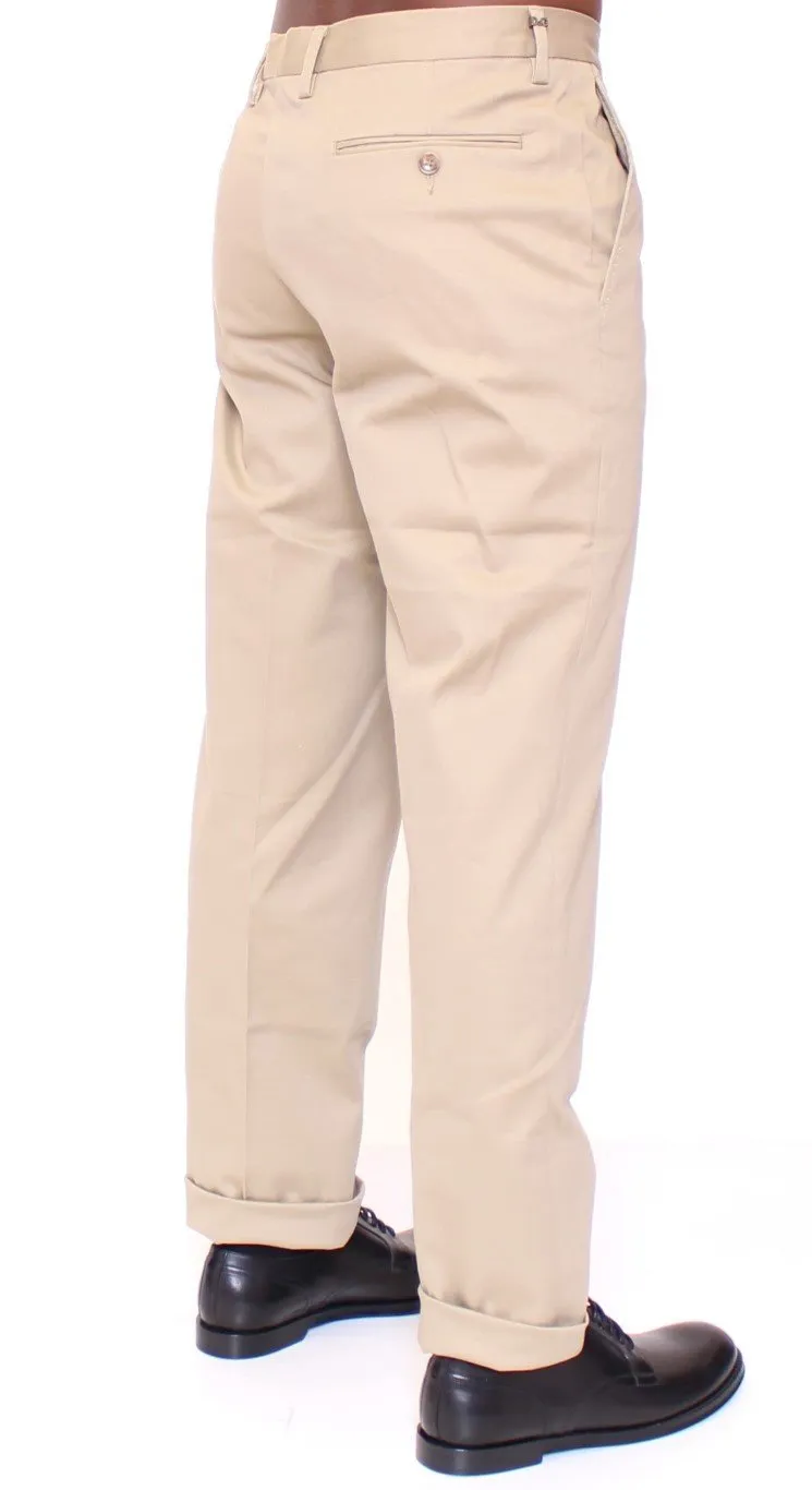 Beige GEORGE Pleated Logo Dress Pants