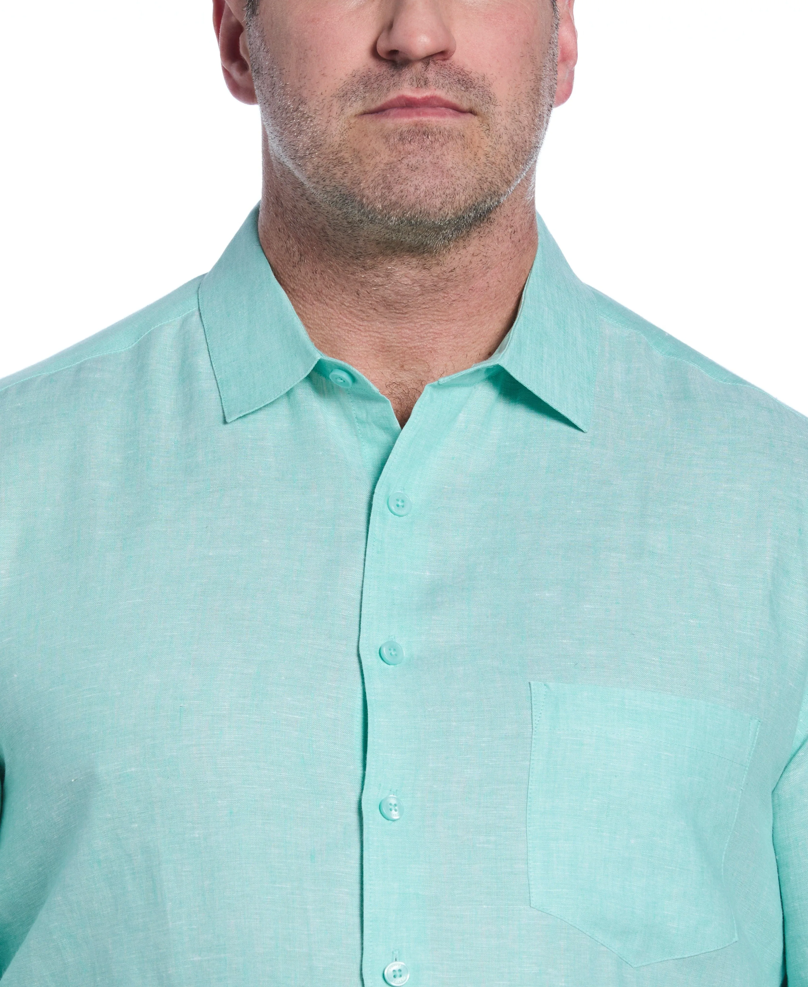 Big & Tall Classic Two-Tone Linen Shirt