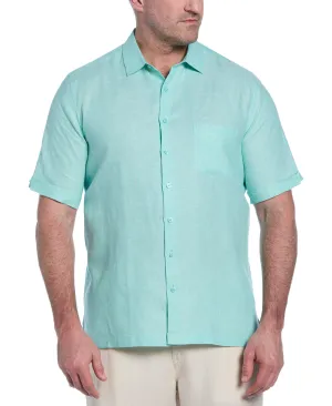 Big & Tall Classic Two-Tone Linen Shirt