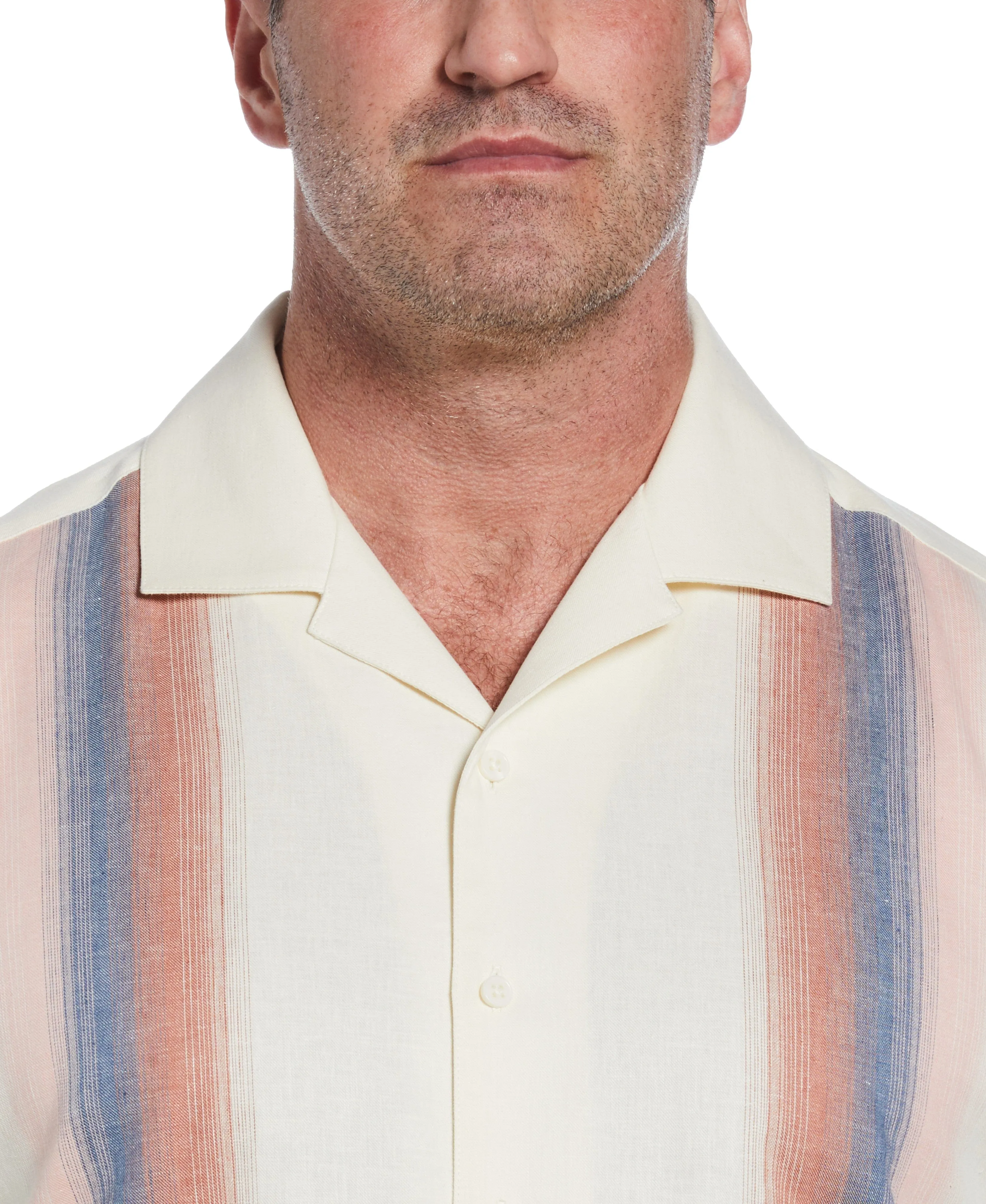 Big & Tall Gradient Panel Print Shirt