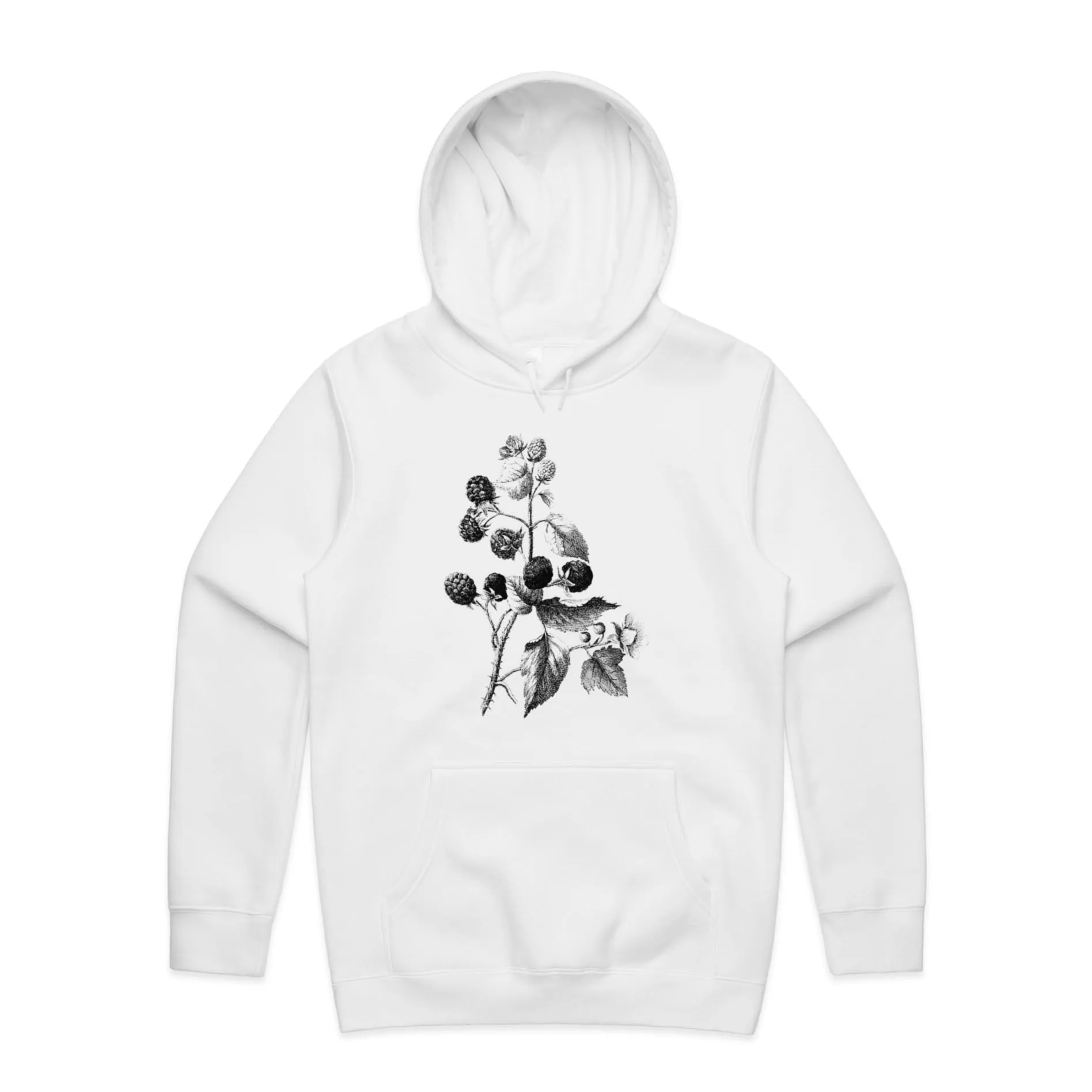 Blackberry Illustration – Men's Hooded Sweatshirt