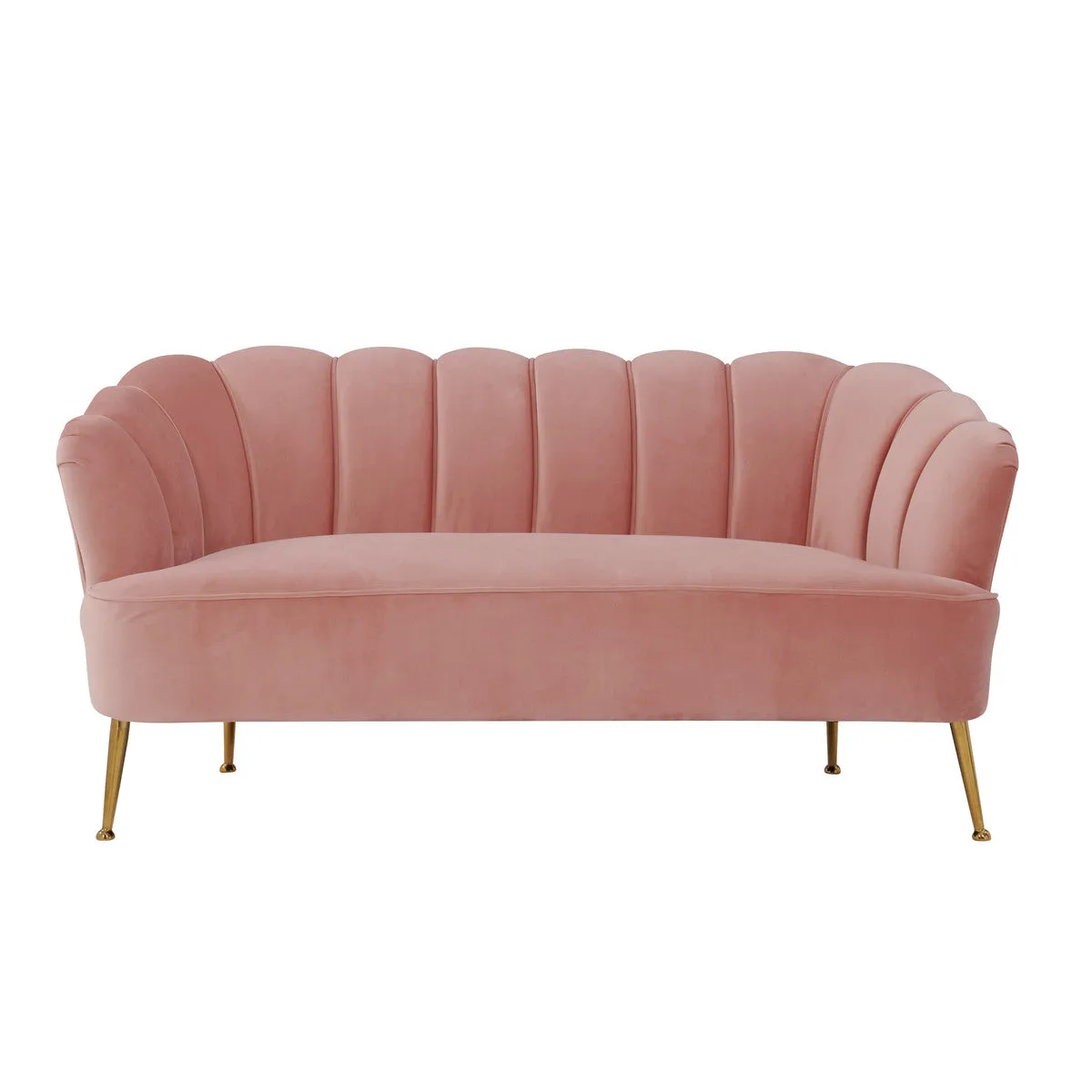 Blush Velvet Settee