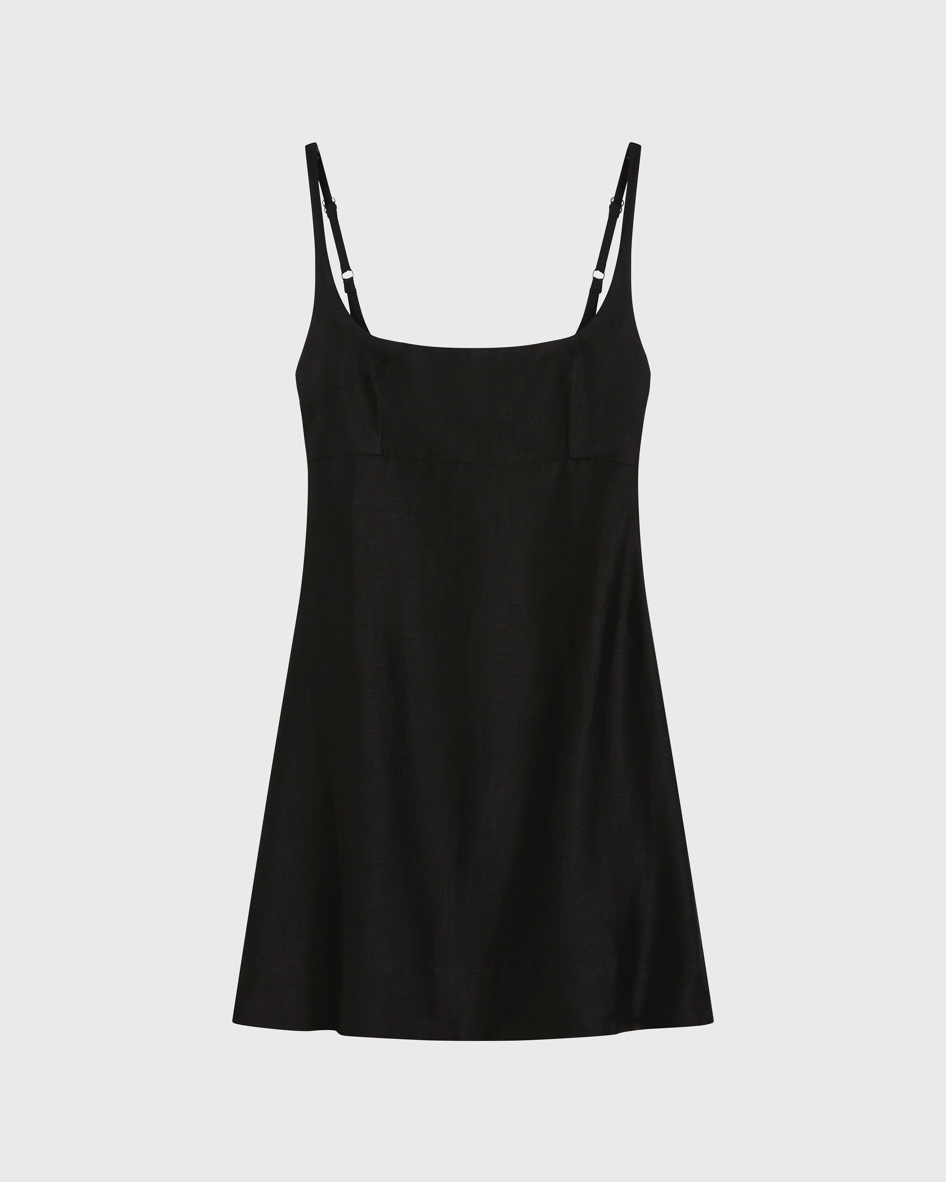 Bormio Exposed Back Mini Dress - Black