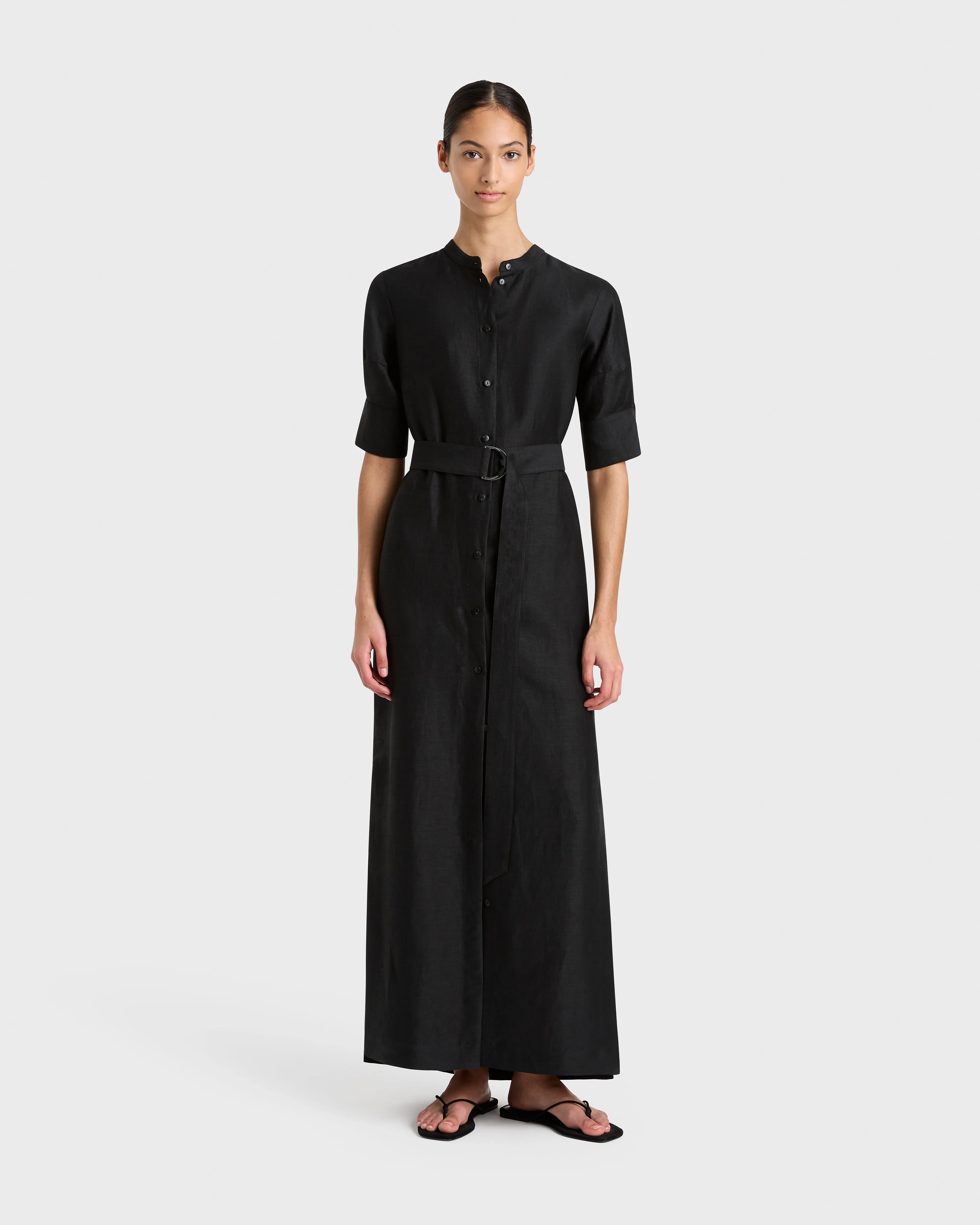 Bormio Shirtdress - Black