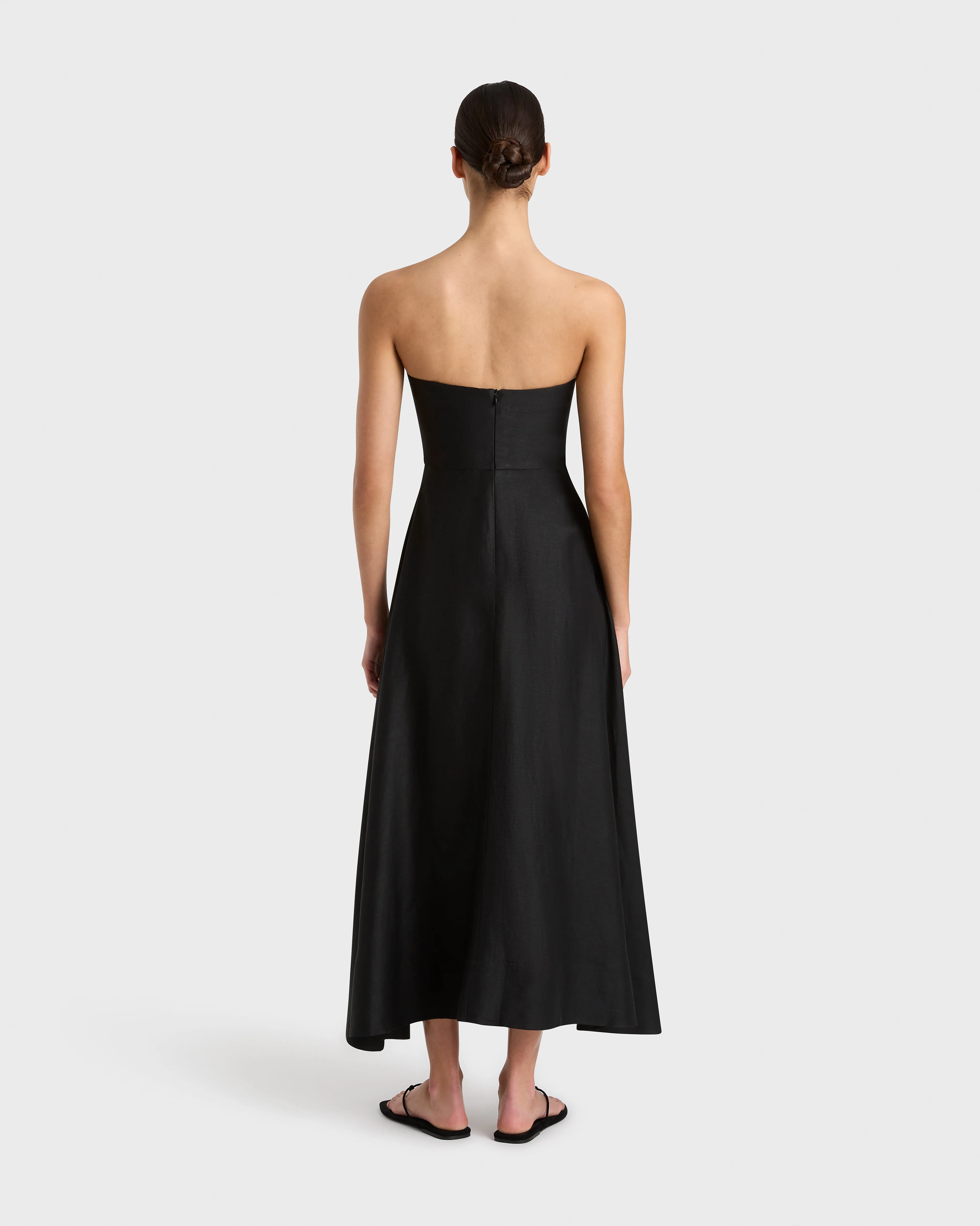 Bormio Strapless Maxi Dress - Black