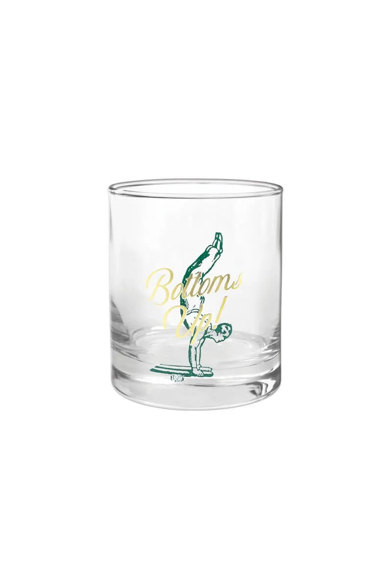 Bottoms Up Rocks Glass - Set of 2